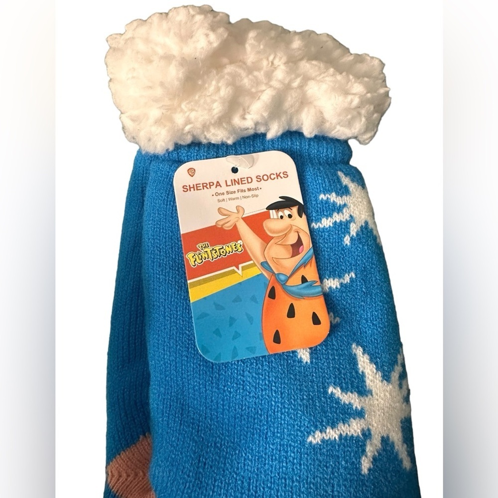 NWT Flinstones Sherpa Socks - Picture 2 of 3